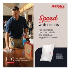 WypAll 05120 L10 9.38″ x 10.25″ Banded Windshield Wipers (140/Pk, 16 Pk/Ct) New