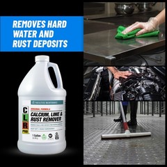CLR PRO Calcium, Lime and Rust Remover, 1 Gallon 128 Fl Oz (Pack of 1), Clear