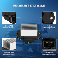 HVAC Front Blower Motor Resistor Control Module Replacement for Honda Accord Civ