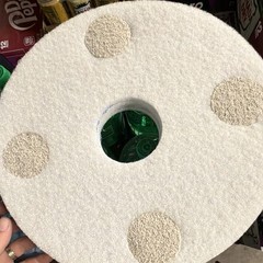 BruRenew Daily Floor Cleaning Pad BRDLY-14 14 in White Synthetic Round