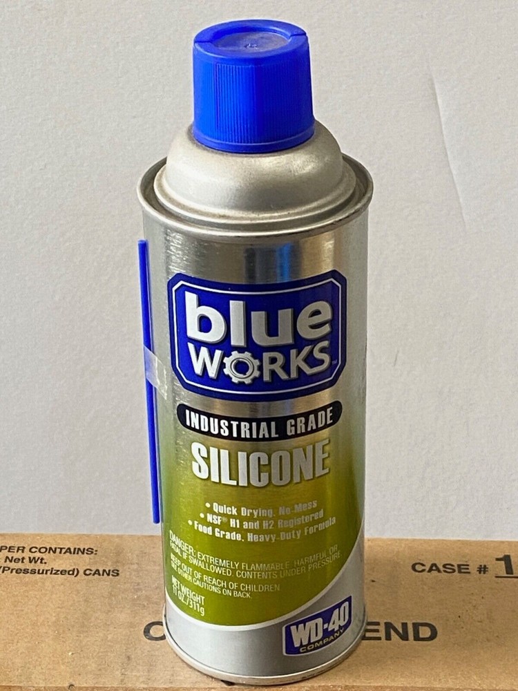 12 new Blue Works #11023 Silicone Spray, Industrial Grade, 11 oz. Aerosol Cans