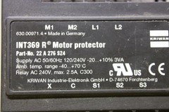 KRIWAN INT369R MOTOR PROTECTOR 22-A-276-S24 240 VAC 2.5 AMP *WARRANTY*