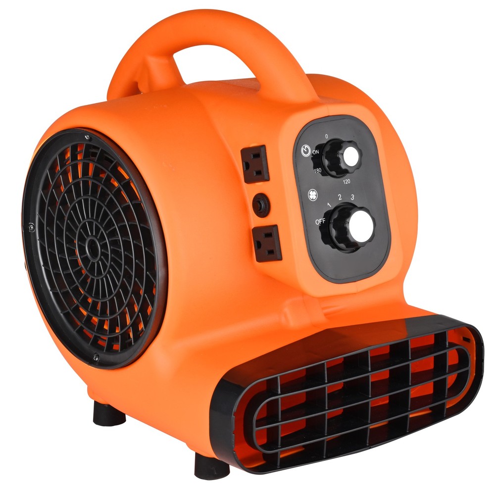 Uimoso Floor Blower Fan Air Mover 1000 CFM 3-Speed 1/4 HP Floor Carpet Dryer