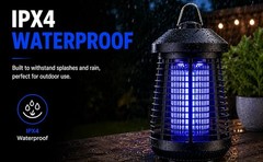 Bug Zapper Outdoor Indoor, 18W Electric Mosquito Zapper 4200V, UV Light Fly