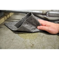 Spilfyter Db-7200Bx Sorbent Pad, 48 Gal, 16 In X 18 In, Universal, Gray, 200 Pk