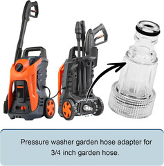 Pressure Washer Transparent Plastic Water Inlet Filter Power Washer Parts Replac