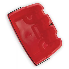 WaveBrake Mop Bucket 4.5 Gal Square Durable Dirty Water Web Molded Plastic Red