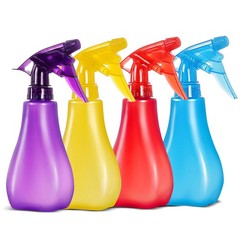 8 Oz Empty Plastic Spray Bottles with Adjustable Nozzle – 8 Ounces, Red