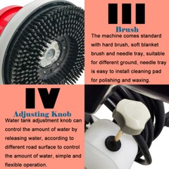 110V Versatile Carpet/Floor Cleaning Polishing Machine Scrubber Brush Machine