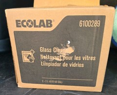 Ecolab Glass Cleaner 6100289/MPN 6100289 2 x 2L Unscented Glass & Crystal