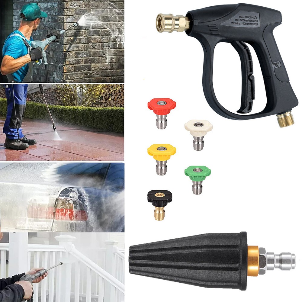 4350 PSI high-pressure cleaning water gun+turbine rotating nozzle