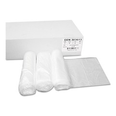 GEN 303613 30-gal. 10 mics Can Liners – Natural (25 Bags/RL, 20 RL/CT) New