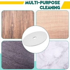 Durable 2-Pack 12″ White Maintenance Pads for Effortless Floor Cleaning