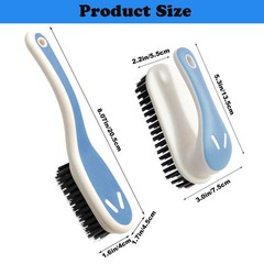 Soft Bristle Scrub Cleaning Brush Stain Remover Fabric Blue