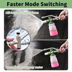 FENG PAI Pressure Washer Foam Cannon with 1 Liter, White