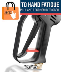 Short Pressure Washer Gun with Replacement Stubby [Non-Swivel]