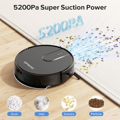 Ropvacnic Robot Vacuum Cleaner Robot Vacuum And Mop Combo 5200Pa Suction