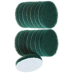 Drill Power Brush 4″ Tile Scrubber Scouring Pads 180-240 Grit, 15pcs
