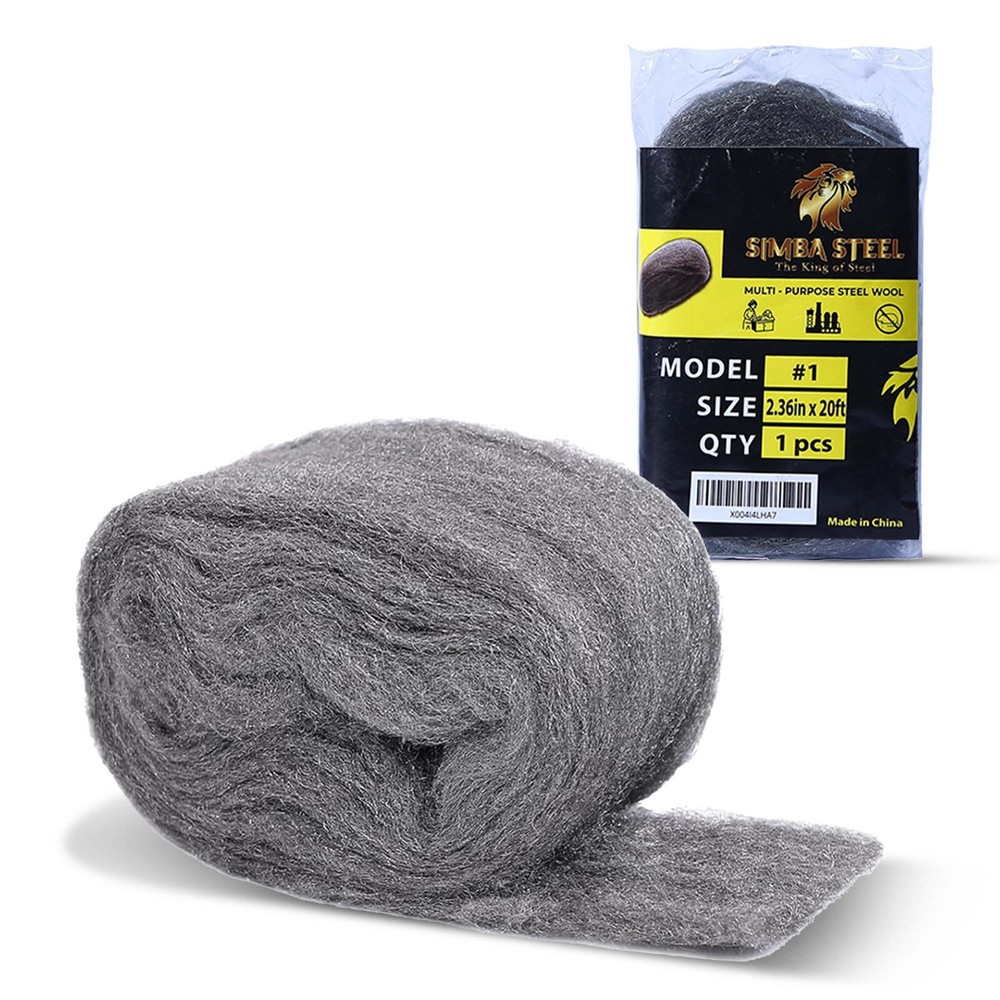 20FT Steel Wool Grade # 1 – Coarse Mice Control, Protect Home, Vents, Gap Filler