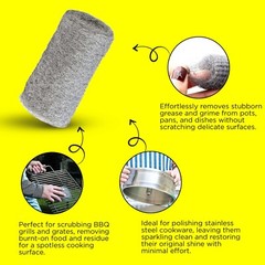 Steel Wool Grade 0000 – 24 pcs Finest Grade for Furniture Cleaning, Mice Control