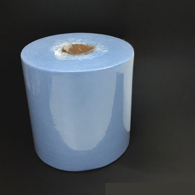 1Roll 500 Sheets Blue Non-Woven Fabric Wipes Oil/Water-Absorbent Lint-Free Paper