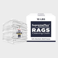 Premium White Knit T-Shirt Cleaning Cloths Rags 600 lbs. Pallet 60×10 lbs. Boxes