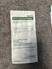 Kay 5 Sanitizer Cleaning Powder Lot of 10, 1 oz Packets