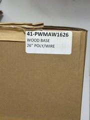 26″ Poly/Wire Sweeper Wafer Brush — Solid Wood Base — Part #41-PWMAW1626 — NEW