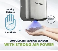 Stainless Steel Alpine Hemlock High Speed, Commercial Hand Dryer, 110/120V –
