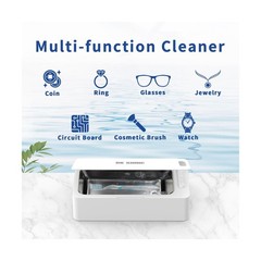 DK SONIC 450ML Ultrasonic Cleaner,24W Household Ultrasonic Jewelry Cleaner wi…