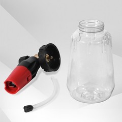 Adjustable Foam Cannon Pressure Washer,Wide Mouth Soap Gun,Transparent bottle
