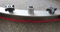 SQUEEGEE ASSEMBLY, UNKNOWN BRAND, 28″ WHEEL-TO-WHEEL, 10.25″ MOUNTING SCREWS