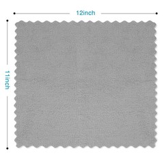 Orighty Microfiber Cleaning Cloth, 5 Pack Highly Absorbent 5 Pack, Grey