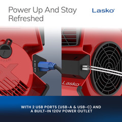 Lasko X12900 X-Blower 11″ High Velocity Air Mover Utility Blower Fan Floor Dryer