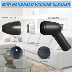 Hayousui 4.3Kpa Keyboard Vacuum Cleaner Mini：Handheld Computer Black