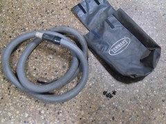 Used Tennant 7200 Scrubber OEM Vacuum hose w pressure line / bag and Hdwe T1