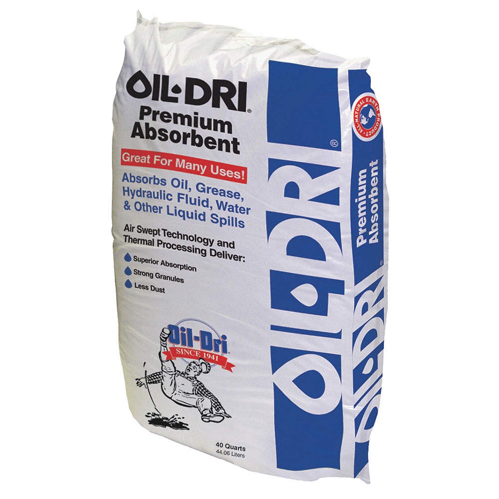 OIL-DRI I05040 Loose Absorbent,Montmorillonite Clay 487F15
