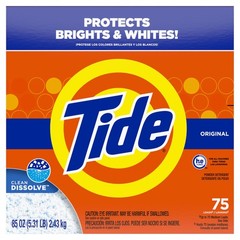 Tide Powder Laundry Detergent, Original Scent, 75 85 Ounce (Pack of 1), White