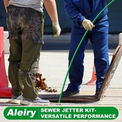 Sewer Jetter Kit for Pressure Washer,Water Jet Drain Cleaning 50 FT, Green