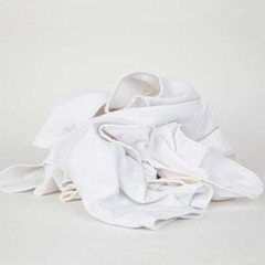 25 Lb Box PRO-SOURCE Low-Lint White 100% Cotton Flannel Polishing Cloths