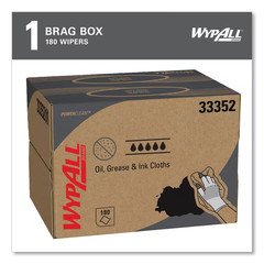 Oil, Grease and Ink Cloths, BRAG Box, 12.1 In. X 16.8 In., Blue, 180/Box
