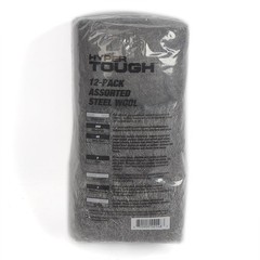 Multi Grade Assorted Steel Wool Pads for Cleaning Polishing Sanding 12 Pack