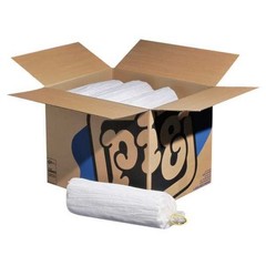 Pig Skm403 Sorbent Sock, 21 Gal, 8 In X 18 In, Oil, White, 12 Pk