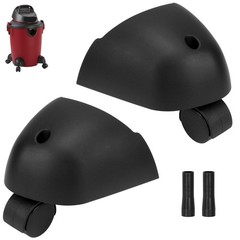 Caster Wheels & Foot Replacement Kit Fits Most of Shop Vac Vacuum and A BLACK