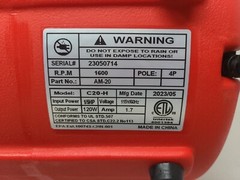 1/5hp Air Mover 800cfm Blower Fan Carpet Floor Drying Fan – 3-Speed Compact A…