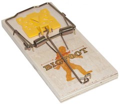 BIGFOOT Rat Size Snap Trap with Expanded Trigger – 1 Count (Pack of 1)