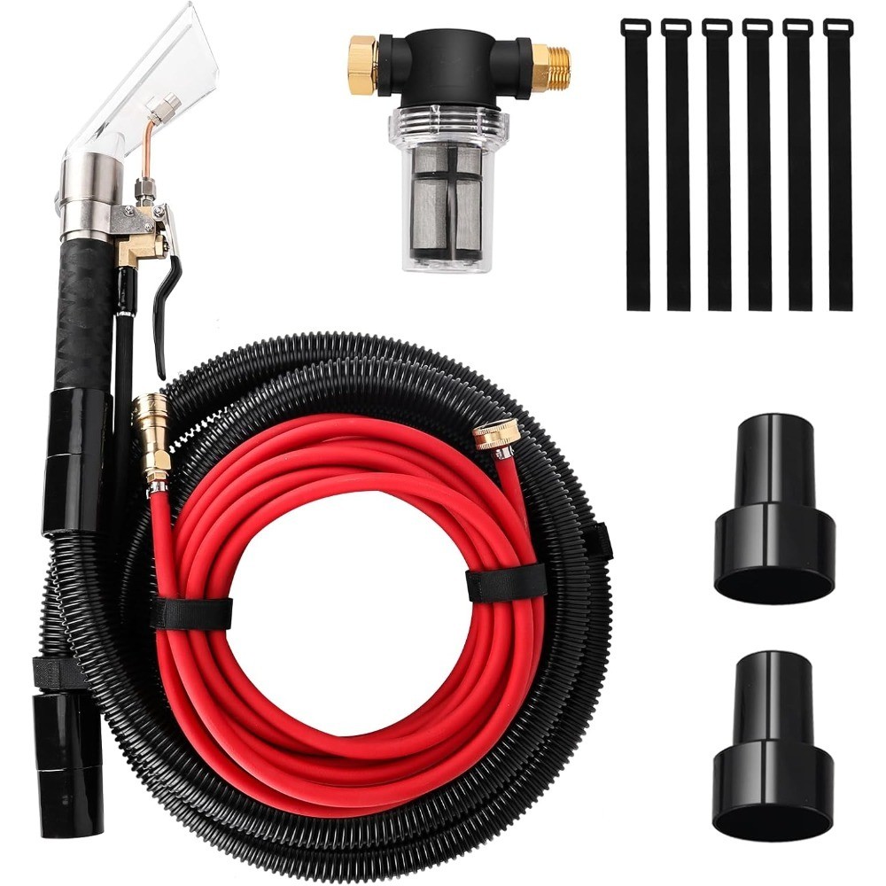 USA transport Carpet Extractor Kit with Upholstery Cleaning Wand Hose Adapter