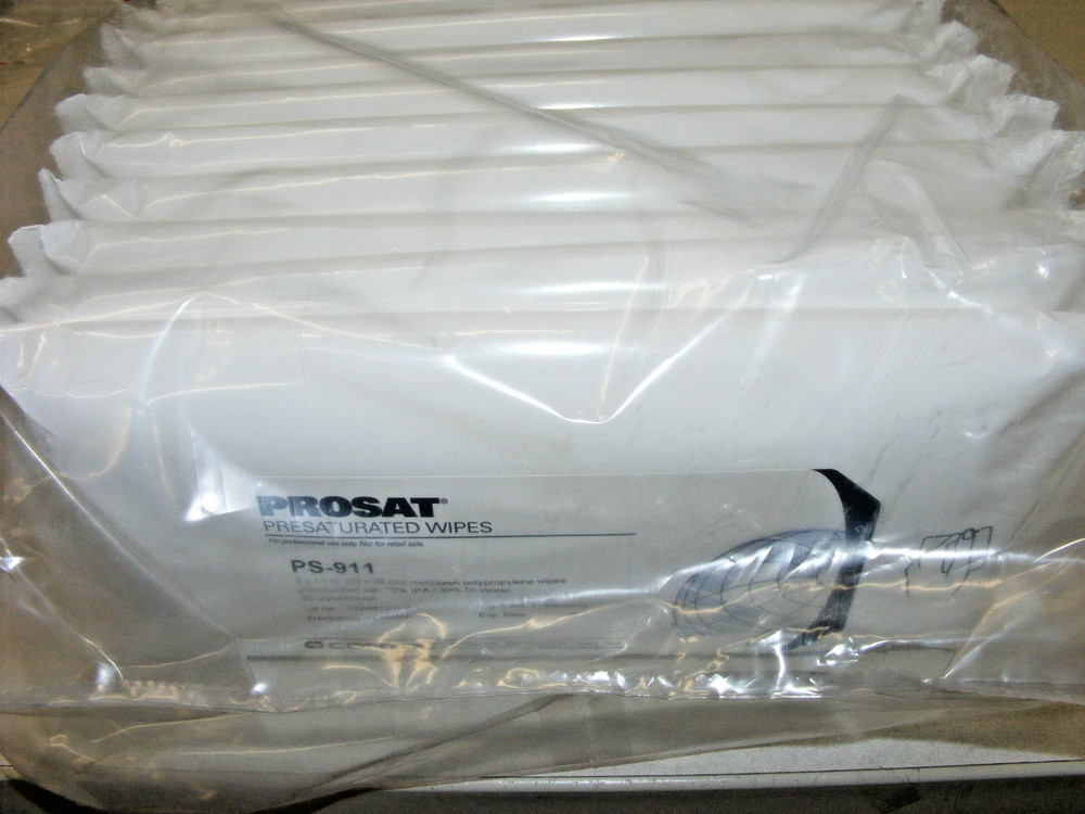 PROSAT Presaturated Wipes PS-911 9×11″ 70% IPA , 30% DI WATER 10 packs