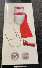 ZipWall HDAZ2 3 in. x 84 in. Heavy-Duty Adhesive Zippers Includes Knife (2-Pack)