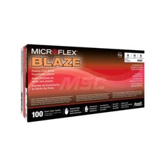 100 Pack Microflex N484 Disposable Gloves, Size X-Large, 5.1 mil, Nitrile